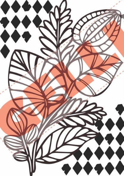 Gelli Arts Image Transfer Printables Pack – Collage Art & Texture Sheets for Gel Printing, Mixed Media, Scrapbooking, Card Making & DIY Crafts – 30 Printable 8x10 Images – Bold Botanicals - color: Image Transfer Printables - Bold Botanicals