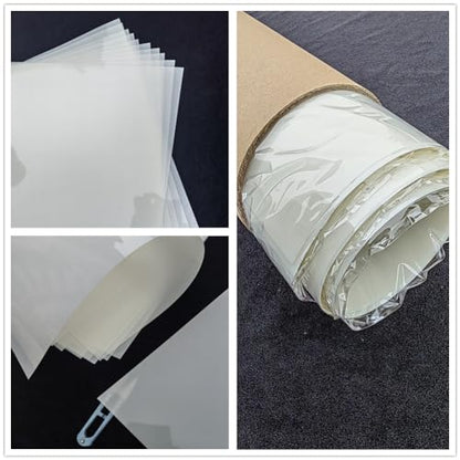 Translucent Blank Mylar Stencil Sheet for Cutting,8 Pack 12" x 24" 10mil/0.25mm Thick .Cutting Machines. Gift, Acetate Template Material,Craft Plastic Sheets