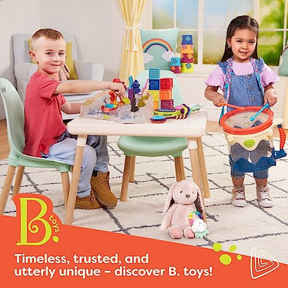 B. toys – Water Drawing Board Portable Travel Toy 4 Pens Double – Sided Board for Toddlers, Kids 18+ Months Doodler – Sea - color: Blue