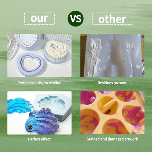 Mold Release Spray for Resin Molds – Water-Based Silicone Release & Protectant for Silicone and Epoxy Resin Molds, Fast-Drying Non-Stick for Easy Demolding & Longer Mold Life (120ml) - color: 120ml