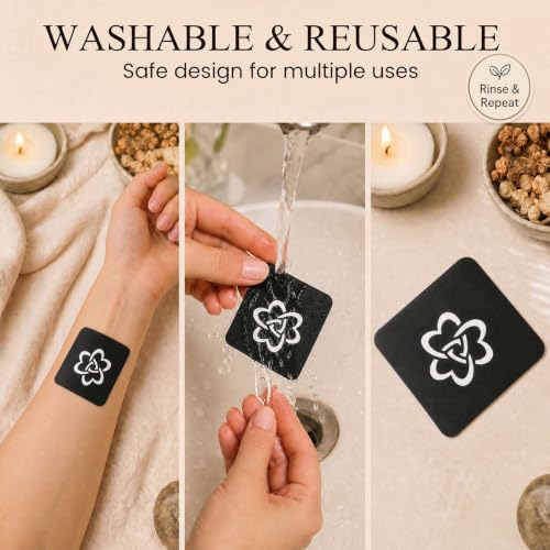 Koogel 524PCS Henna Tattoo Stencil Kit with Pen, Reusable Body Art Templates for Festivals, Parties & Weddings, Perfect DIY Craft Gift for Women, Girls, Kids