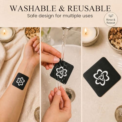 Koogel 524PCS Henna Tattoo Stencil Kit with Pen, Reusable Body Art Templates for Festivals, Parties & Weddings, Perfect DIY Craft Gift for Women, Girls, Kids