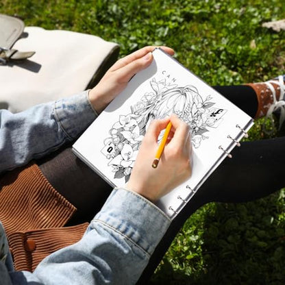 Lightwish Square Watercolor Journal,100% Cotton,300gsm/140lb,Acid-Free,20 Sheets Cold Press Watecolor Paper Sketchbook for Artists Adults Students,7.68 * 7.68 Inches - color: Dark Grey
