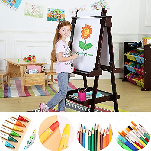 Easel Paper Roll 12 Inch x 49 Feet, Durable Drawing Paper for Kids Art,White Bulletin Board Paper,Craft Paper Roll for Paints, Wall Art and Gift Wrap ﻿
