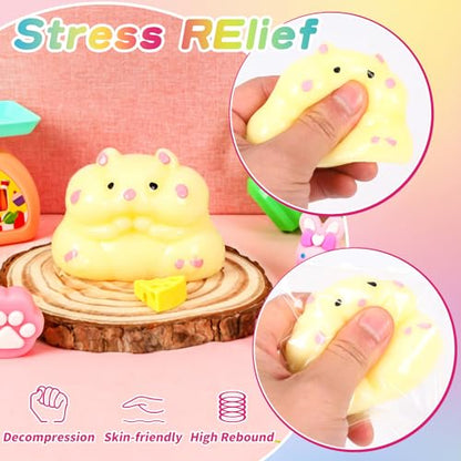 Taba Squishy Kit 18OZ Rubber Kit with Guided, No Odor and Faster Fully Cures, FuFu Squishy Kit with Mold Flocking Powder Stress Relief Entertainment