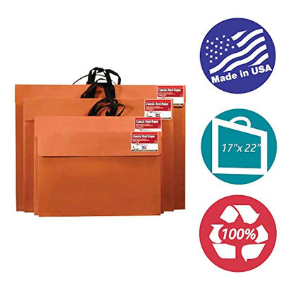 Star Products 219H Classic Red Rope Artist Portfolio w/Sturdy Nylon Handle, 17" x 22" - size: 17" x 22"