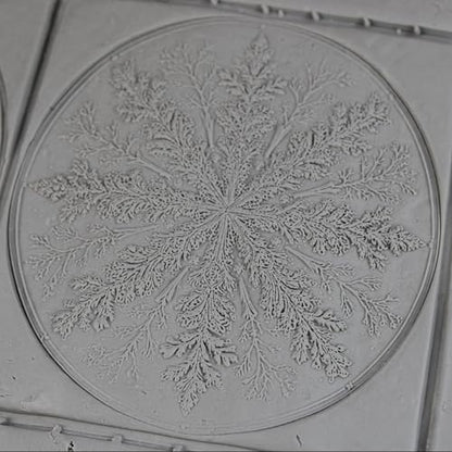 Snowflake Clay Texture Roller 4" for Polymer Clay - color: Snowflake Roller
