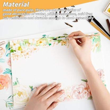 150 Sheets Cotton Watercolor Paper Bulk -230GSM Art Paper-8.5 x 11 inch Painting & Craft Paper, Finger Paints, Watercolor, Tempera, Drawing, Art Room & Home School Crafts - style: 8.5x11in-110LB/230GSM