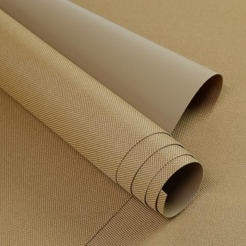 Waterproof Canvas Fabric 600Denier 60"×72" Marine Cordura Canvas Material with Waterproof PVC Backing Anti-UV Blocks Heat, Reduce Glare for Boat Car Awning Outdoor Home Cushion, Khaki - color: Khaki, size: 72x60 inch