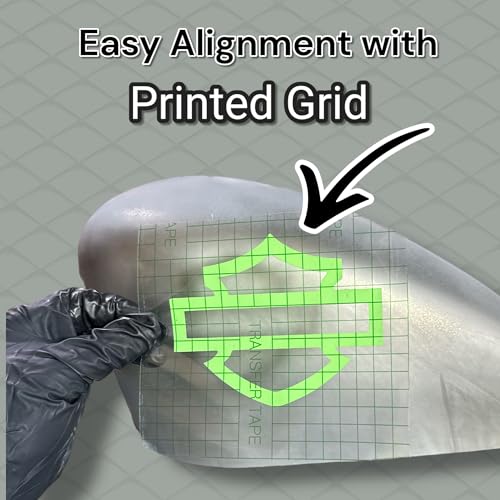 LiME LiNE Transfer Tape, Clear with Alignment Grid, No Residue - for Transfering Stencils and Decals (Vinyl Combo Pack) - color: Vinyl Combo Pack