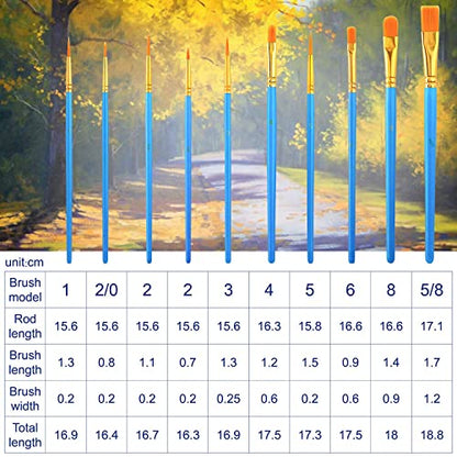 Painting Brush Palette Set, with 12 Packs of 120 Brushes and 12 Palettes,Nylon Brush Head, Suitable for Oil Watercolor, etc., Perfect Art Painting Set. - size: 120 Brushes 12 Palettes