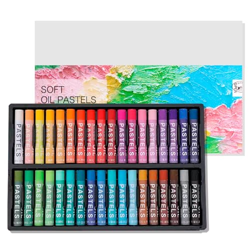 36 Colors Oil Pastels Set, Soft Oil Pastels for Art Painting, Drawing, Blending, Art Supplies for Artists, Beginners, Enthusiasts of Painting