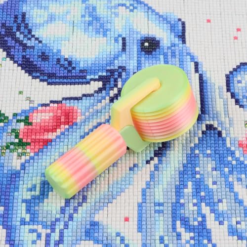 Diamond Painting Yellow Roller, Pressure Roller for Diamond Art Canvas, Flatten and Secure Diamonds Easily, DIY Diamond Painting Accessories - color: Yellow