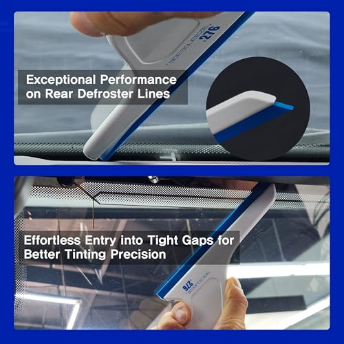 Window Tint Squeegee Kit – Professional Car Tinting Tools Set with PU Blade & ABS Handle, Scratch Free Squeegee for Window Tint, Vinyl Wrap, PPF & Auto Detailing