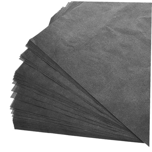 OHPHCALL 50Sheets Carbon Transfer Paper Single-Sided Black Graphite Tracing Sheet for Clear Precise Drawing Writing Fashion Design Art Projects High Contrast Copying Paper