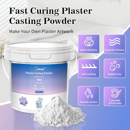 100ML Air Dry Clay Glaze Gloss-Matte and Plaster Casting Powder 1000g