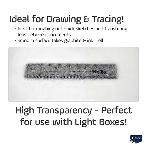 Maped - Helix Sketch & Tracing Paper 50 Yard Roll - 18 Inch - Artistic Sketching - High Transparency - Perfect for Light Boxes and Precise Tracing - Smooth Surface, Versatile Medium Compatibility