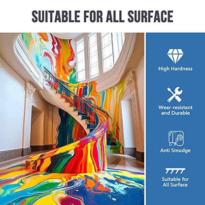 Epoxy Resin 1 Gallon - Crystal Clear Epoxy Resin Kit - Self-Leveling, High-Glossy, No Yellowing, No Bubbles Casting Resin Perfect for Crafts, Table Tops, DIY 1:1 Ratio - size: 1 Gallon