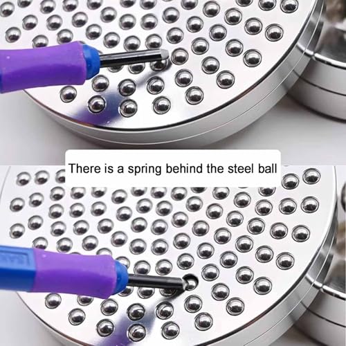 Stainless Steel Ball Stamping Tool, Printmaking Press Tools, Diameter 7/9/12 Cm, Even Pressure, Malian Brocade Box & Malian Brocade Bag, for Linocut, Scrapbooking Crafting - size: 9cm