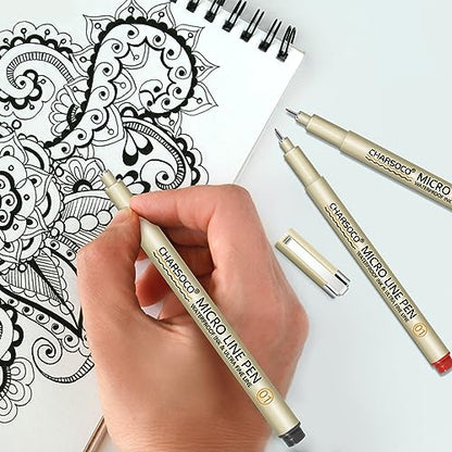 01 Micro Fine Point Pen Set - 24 Waterproof Archival Ink Colors, 0.25mm Fineliner Pens for Art Illustrations, Sketching, Anime, Manga, Technical Drawings & Scrapbooking-fan - color: 24 Colors