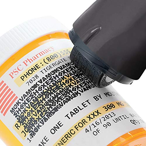 Guard Your ID Advanced 2.0 Rollers Identity for Theft Address Eraser and Security Prevention (Regular 3-Pack, Black) - color: Black, size: Regular 3-Pack