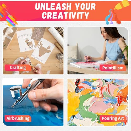 FIXSMITH Stretched Canvas for Painting, 3"x5", 4"x4", 4"x6", 5"x5", 5"x7", 6"x6", Pack of 6, Pre-Primed Canvases Wood Framed, Blank White Canvas Boards for Acrylic, Oil and Gouache Painting - size: Multipack-6 Pack