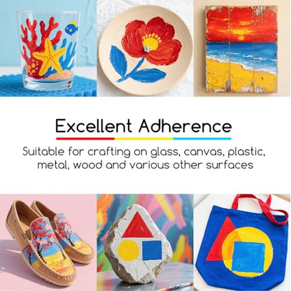 MEEDEN Beginners Acrylic Paint Set: 48 Colors 12ml/0.41 fl oz Heavy Body Starter Set - Non-Toxic Rich Pigments Art Paint for Adults Hobbists Painting on Canvas Wood Fabric Craft - color: 48 Colors