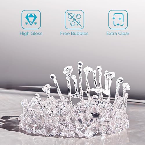 UV Resin Kit 1000g Bulk No Odor Upgrade Clear UV Epoxy Resin Hard Fast Cure Resin Kit Jewelry Making Handmade DIY Craft Decoration Coating - size: 1000g
