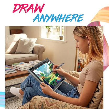 PicassoTab A12 Drawing Tablet • No Computer Needed • Large 12" Laminated 2K Screen • Lifetime PRO Drawing & Tutorials Apps • Stylus Pen • Android 14 • Standalone Graphics Tablet for Pro Artists -A12 - size: 12 Inch Large Screen