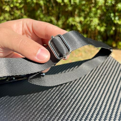 Ledge size A3 8K Super Hard&Portable Carbon Fiber Clipboard with Hook&Pen holder,Strong Low Profile Clip,Dry carbon clip board,Writing board (17.6*12.6*0.06inch+3*304 Stainless Steel Clips+2*Straps) - color: 304 Stainless Steel Clip, size: 17.6*12.6*0.06i