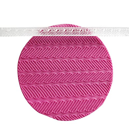 Rengue Acrylic Rolling Pin with 28 Patterns, Compliant Material, Comfortable Grip, 16 X 1 Cm, Lightweight for Dough and Pastry Acrylic Rolling Pin with 28 Patterns, Nan Kitchen (#14) - size: 52003 stripes