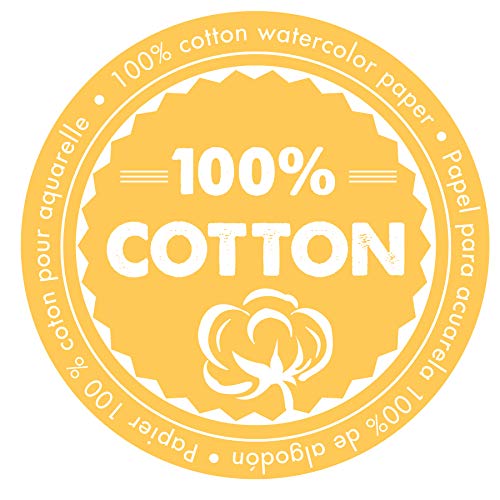 Fluid 100 Watercolor Paper, 8 x 10 Pochette, 10 Sheets, 140 lb (300 GSM) 100% Cotton Cold Press for Artist Painting and Wet Media - size: 8 x 10 (140 lb)