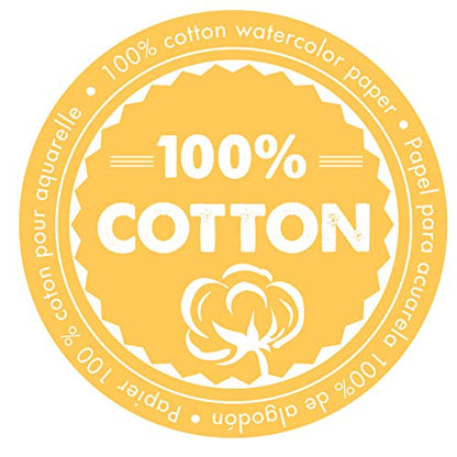 Fluid 100 Watercolor Paper, 8 x 10 Pochette, 10 Sheets, 140 lb (300 GSM) 100% Cotton Cold Press for Artist Painting and Wet Media - size: 8 x 10 (140 lb)