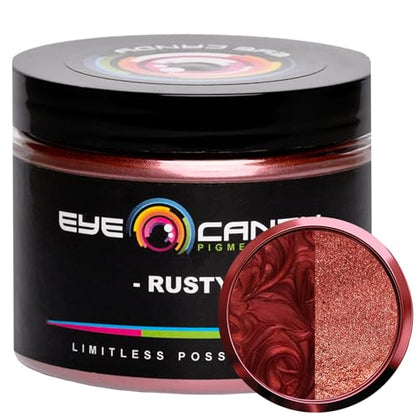 Eye Candy Premium Mica Powder Pigments | Multipurpose DIY Arts and Crafts Additive | Acrylic, Woodworking, Bath Bombs, Resin, Epoxy, Soap, Fishing Lures (Rusty) - color: Rusty