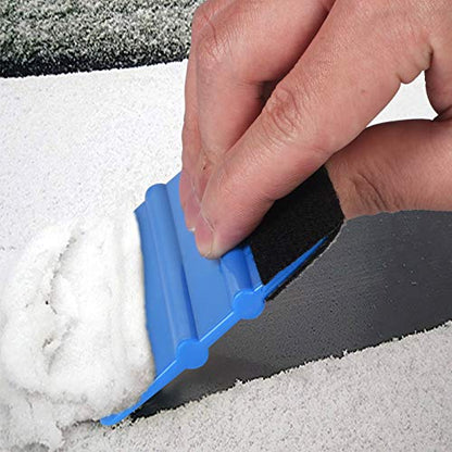 Durable Black Felt Edge Vinyl Squeegee Tool 4-Inch (Pack of 3) | Car Vinyl Film Wrapping Decal Window Tint Work, Professional Scratch Free Squeegee - color: Blue-1