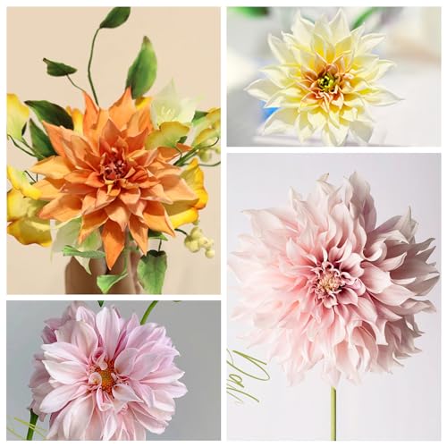 KALAIEN 6pcs/set Dahlia Sugar Flower Cutter Set Fondant Cake Sugarcraft Decorating Tools - color: Dahlia Cutter(6pcs)
