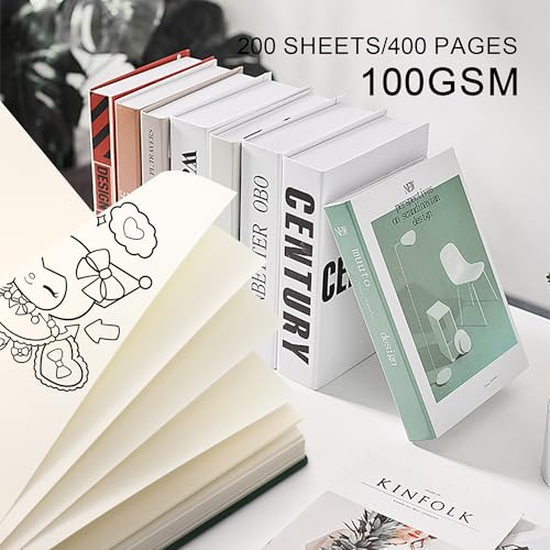 Thick Blank Journal Notebook 400 Pages 3.9 × 5.5 No Lines Soft Leather Pocket Blank Notebook for Women Drawing Book Memo Writing Sketch Diary Notebook Upgrade Page (wine red) - color: wine red