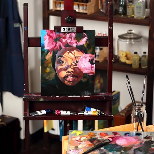 New York Central Portrait-Smooth Artist Canvas Panel 12x16 - Professional Quality 100% Cotton Canvas Panels for Painting - Ideal for Painting, Acrylics, Oils - size: 12x16"
