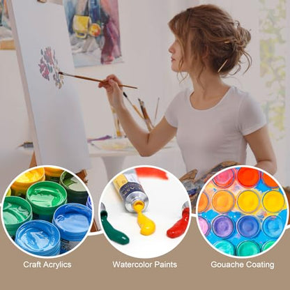 Wooden Painting Palette, Oval-Shaped Wood Paint Pallets with Thumb Hole,Premium Wooden Pallets Ideal for Oil, Acrylic & Watercolor Painting Creative Projects (30 Pcs) - style: 30 Pcs
