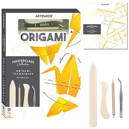 Hinkler Art Maker Masterclass Collection: Origami Techniques Kit - Beginner to Advanced Origami - Japanese Art - Origami Guide - Craft Kits - Arts and Craft for Adults - style: Origami