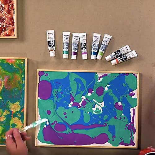 Da Vinci Pro Liquid Art Canvas Multi-Media Panels for High Flow Fluid Acrylics, Glazing Liquids, Pouring Mediums, Encaustics, Resin Paints, and Alcohol-Based Ink - [3/4" Deep, 16x16" Panel] - size: 16x16" Panel