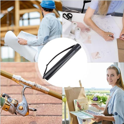 Poster Tube, Multipurpose Portable Expandable Telescopic Drawing Tube With Strap, Durable Poster Storage Carrying Tubes Box Protector For Artwork Painting Art Prints Maps Carrying Case Holder