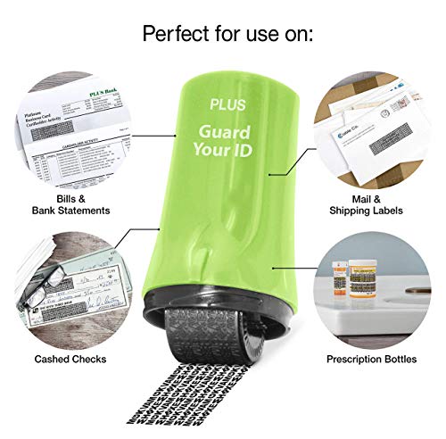 Guard Your ID Advanced Roller Identity Theft Prevention Security Stamp Green (38311) - color: Green, size: Regular