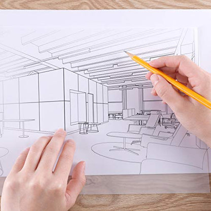 Bachmore 9”x12” Artist’s Tracing Paper Pad, 75 Sheets – Translucent Tracing Paper for Pencil, Marker and Ink - Trace Images, Sketch, Preliminary Drawing, Overlays 32 LB / 50 GSM (Pack of 2) - size: 9 X 12 (Pack of 2)