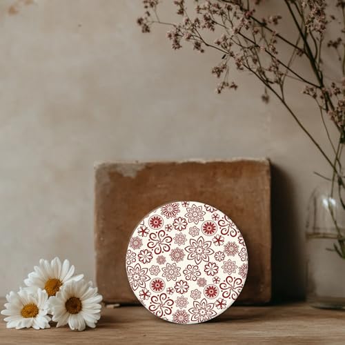 CHGCRAFT Lace Flowers Polymer Clay Texture Sheets Geometric Flowers Silicone Texture Stamp Clay Texture Mat Modeling Pattern Pad Texture Sheets for Jewelry and Clay Earrings Tools, 5.5x5.5 inch - style: Lace Flowers