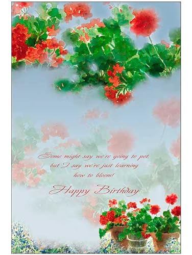 Leanin' Tree The Art of Judy Buswell Floral Greeting Variety for Birthday Cards and Birthday Card Messages, Garden Watercolor All Occasion Set of 20, Includes Cards for All Occasions