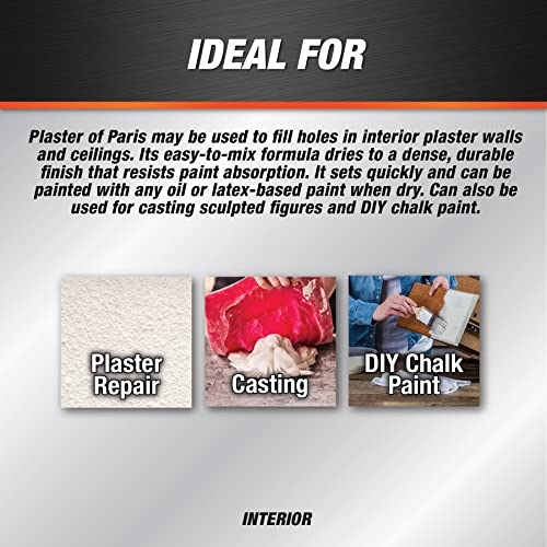 DAP Plaster of Paris (Dry Mix), White, 4 Lb Box (7079810308)