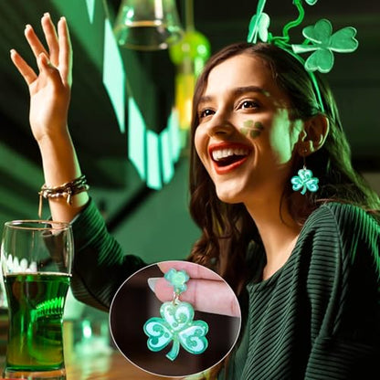 3 Pack Shamrock Silicone Resin Earring Molds, Lucky Straw Shape Earring UV Molds Epoxy Resin Casting Mold with 200Pcs Earring Hook for St Patrick's Day Keychain Jewelry Pendant DIY Supplies - color: 3 Pack Shamrock