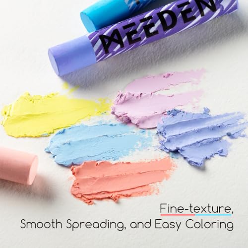 MEEDEN Soft Oil Pastels Set: 72 Vibrant Colors Oil Pastels for Artists Beginners Adults - Smooth Oil Pastel Crayons for Art Supplies, Painting, Drawing, Blending, Layering, Shading - style: 72 Colors
