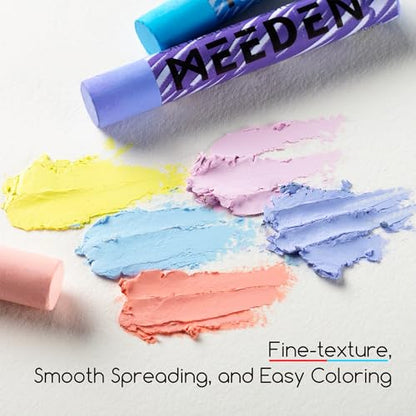 MEEDEN Soft Oil Pastels Set: 72 Vibrant Colors Oil Pastels for Artists Beginners Adults - Smooth Oil Pastel Crayons for Art Supplies, Painting, Drawing, Blending, Layering, Shading - style: 72 Colors